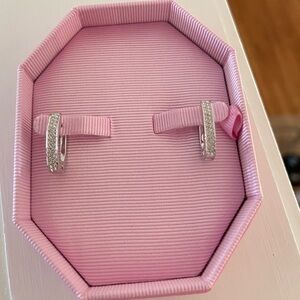 Swarovski hoop earrings